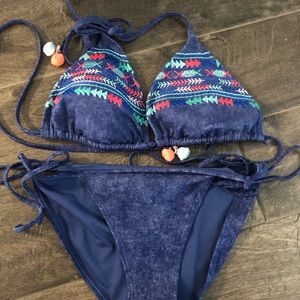 Aerie Blue Swimsuit Set